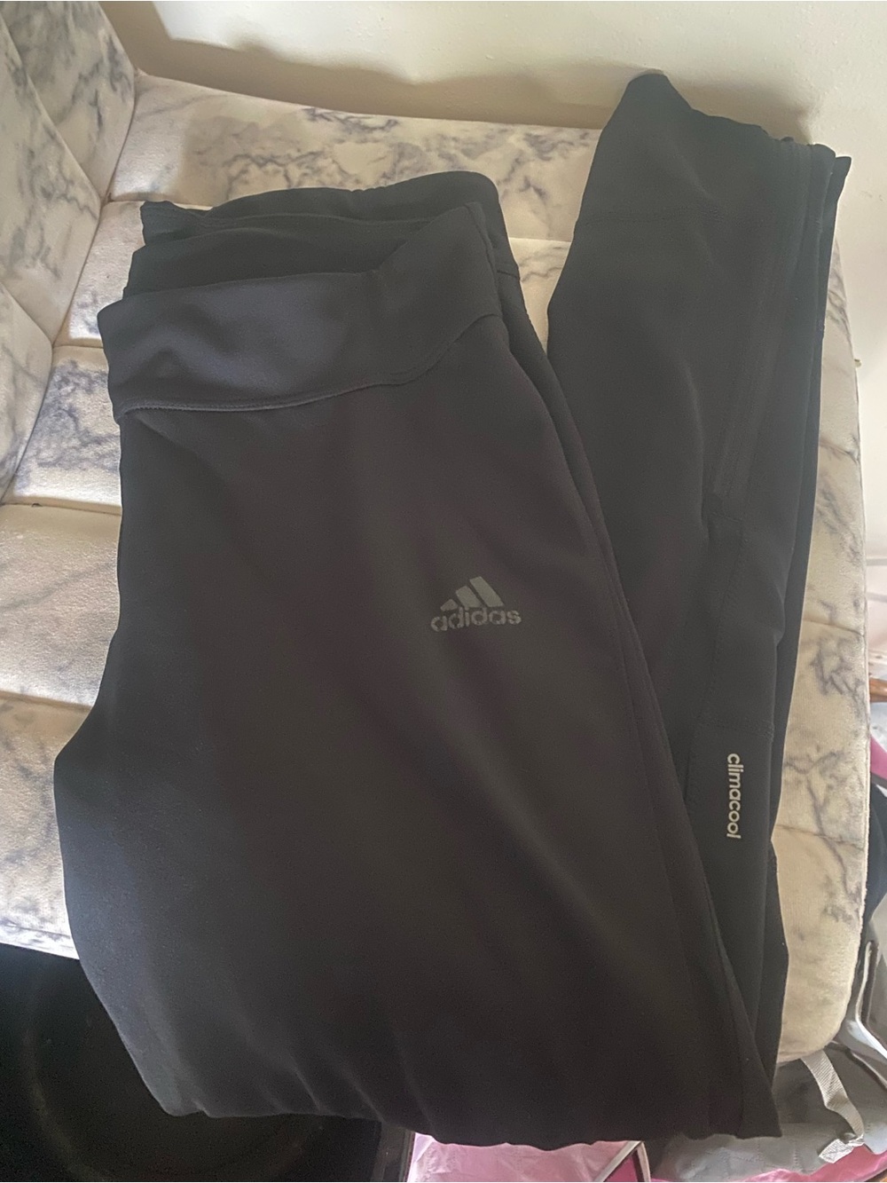 adidas Black Kids' Climacool Athletic Leggings